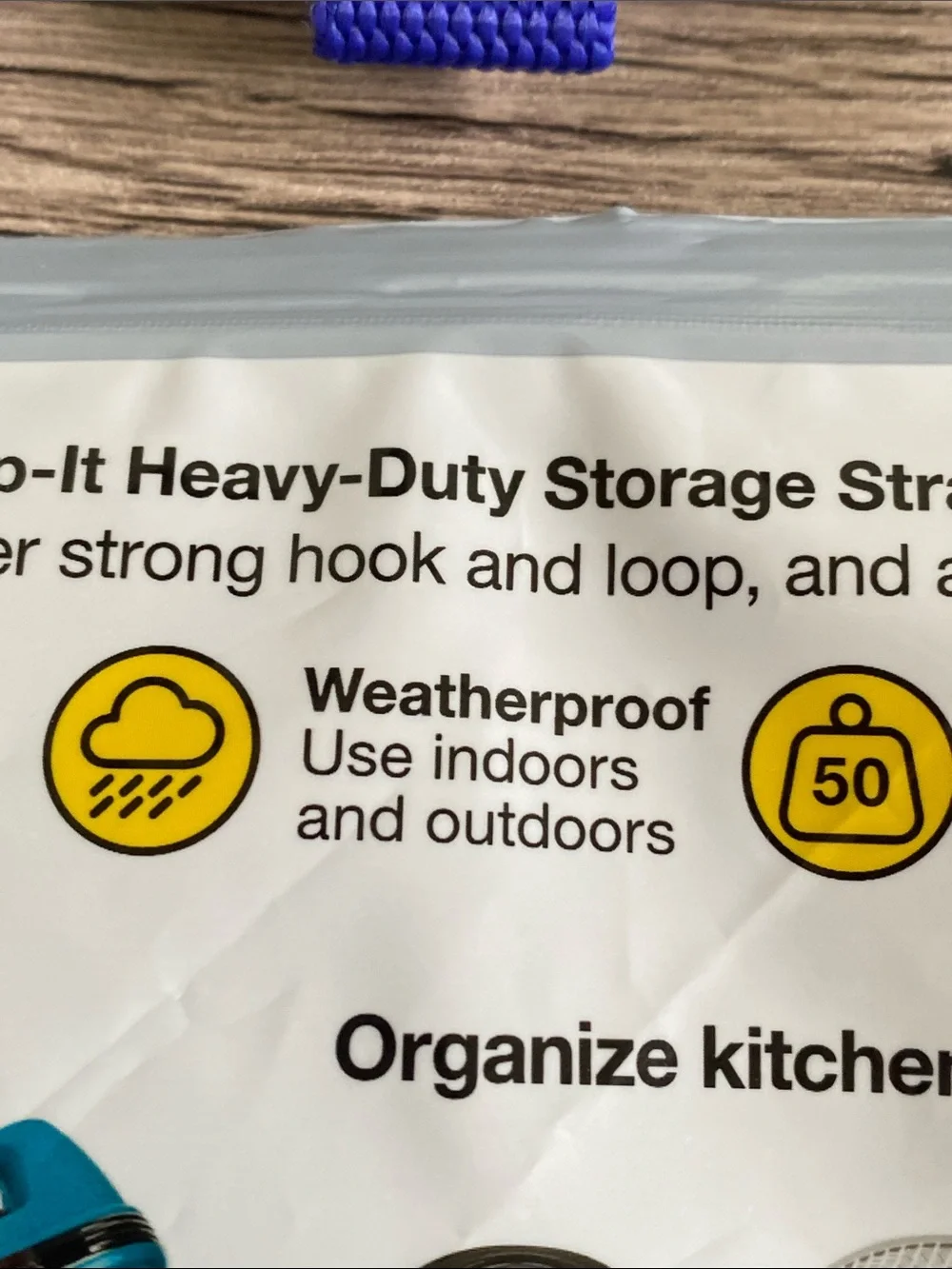 Wrap-It Heavy-Duty Storage Straps Blue (Set of 5)